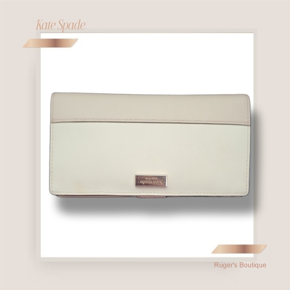 kate spade Handbags - 🌿Kate Spade Tan And Cream Wallet-Adorable!